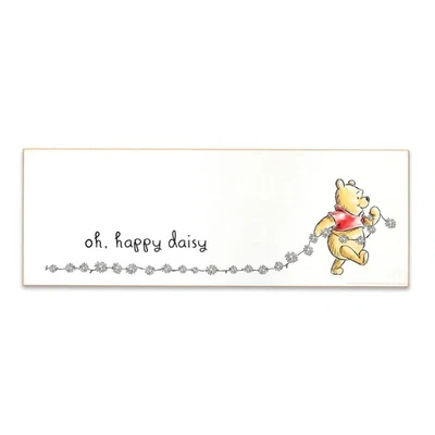 Disney Winnie the Pooh Oh Happy Daisy Wood Wall Decor - Large Winnie the Pooh... - Image 1 of 4
