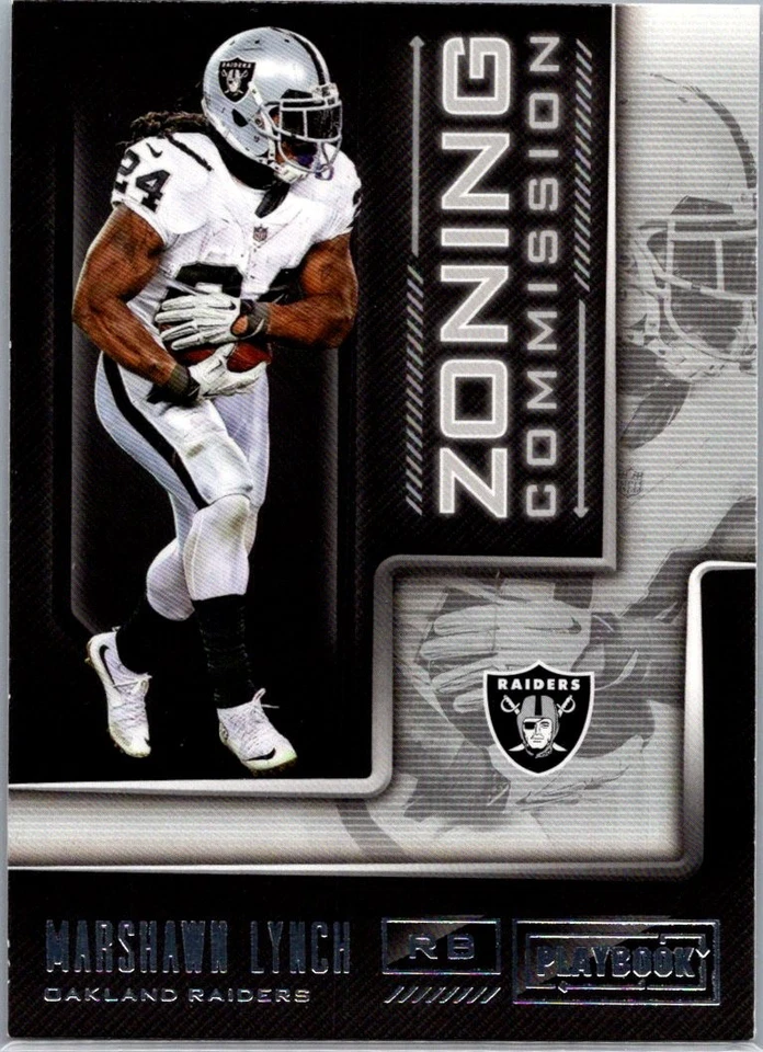2018 Panini Playbook #10 Marshawn Lynch Zoning Commission - Image 1 of 2