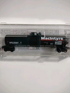 N SCALE MICRO-TRAINS MTL 110030 MACINTYRE FUEL INC 56' TANK CAR SHPX 204027 - Picture 1 of 8