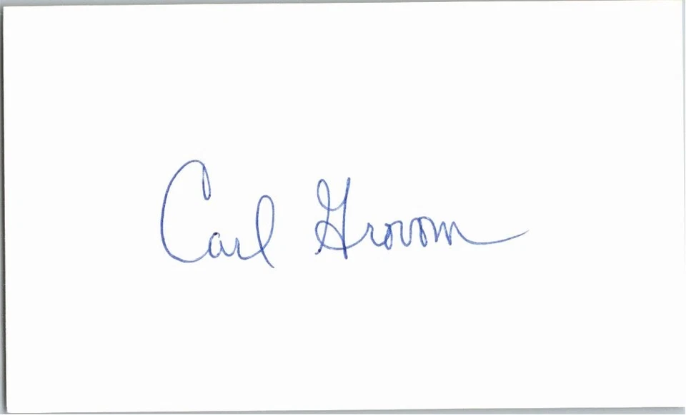 1980's -Carl Grovom- Signed/Autograph/Auto Index Card Houston Astros MLB - Image 1 of 1