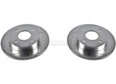 PowerStop para 89-98 Nissan 240SX evolución trasera rotores perforados y ranurados - par Foto 1 de 4