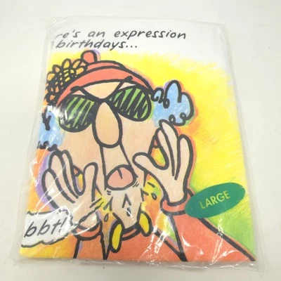 NUEVO CON ETIQUETAS Camisa de Tarjeta de Felicitación Maxine Caja de Zapatos De Colección Sello Grande Sellada en Bolsa Foto 1 de 4