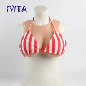 6XL Large Silicone Breast Forms Crossdresser FF Cup False Boobs Drag Queen Bust - Picture 1 of 11