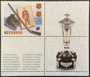 CANADA 1992 - THE EARLY YEARS STAMP PLUS PRINCE OF WALES TROPHY MNH - Picture 1 of 1