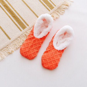 Women Winter Warm Home Soft Fleece Thick Bed Sock Non Slip Slipper Floor Sock