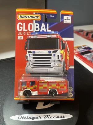 * 2021 Matchbox Global Series Scania P 360 Fire Truck  Emergency Fire Truck T1 - Image 1 of 4