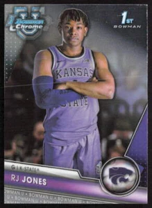 2023-24 Bowman University Chrome #37 RJ Jones Kansas State Wildcats - Picture 1 of 2