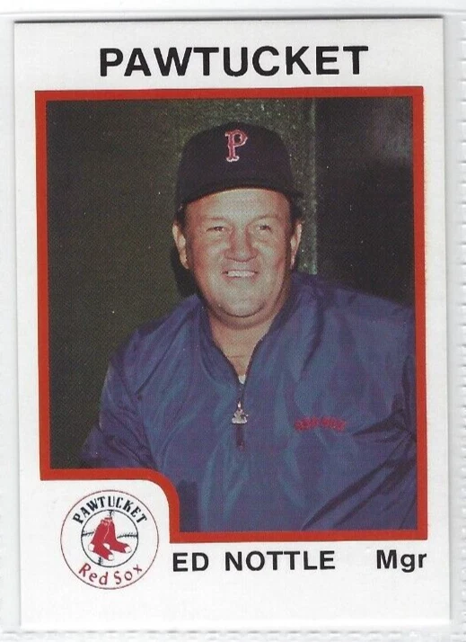 1987 Pawtucket Red Sox (Triple A-Boston Red Sox) Ed Nottle - Image 1 of 1