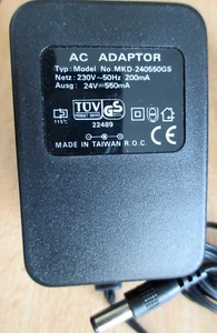 voeding adapter mkd-240550gs 230V -24V 550mA europlug - Photo 1/1