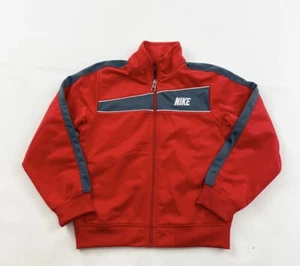 Nike Track Jacket Youth Size 7 Orange Full Zip Up - Picture 1 of 3