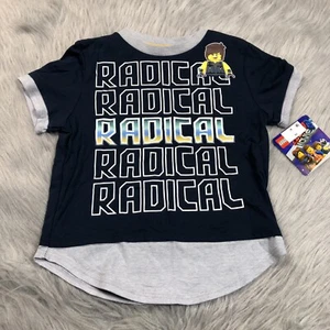 Lego Movie 2 Rex Danger Vest Radical Blue Boys T Shirt XS - Picture 1 of 4