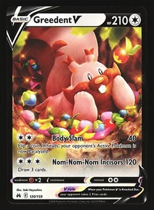 Pokemon TCG Crown Zenith #120/159 Greedent V NM - Picture 1 of 2