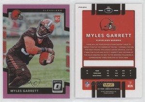 2017 Donruss Optic Rookies Pink Prizm Myles Garrett #106 Rookie RC
