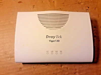 DrayTek Vigor 130 (FTTC/BT Infinity) VDSL2/ADSL2+ Gigabit Ethernet Modem NO PSU - Image 1 of 4