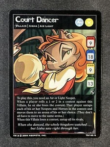 Neopets TCG 70/140 Court Dancer Battle for Meridell Villain Uncommon NM - Picture 1 of 2