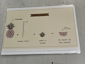 Humorous Card “Be Like A Fineapple: Stand Tall, Wear A Crown, Be Sweet On•••••• - Picture 1 of 13