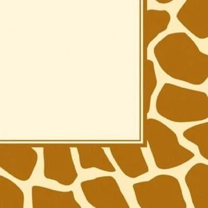 Giraffe Animal Print Jungle Safari Theme Birthday Party Paper Luncheon Napkins - Picture 1 of 1