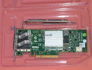 Dell H200E 6Gb/s SAS PCIe HBA 2 Port Ext SFF-8088 12DNW LSISAS2008=LSI 9200-8E - Zdjęcie 1 z 7