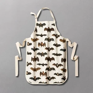 NEW John Derian Co Threshold Target WINGING IT Bat Print Cooking Apron Goth Chef - Picture 1 of 2