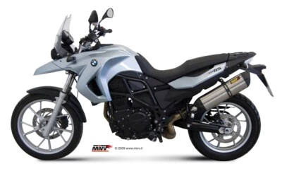 SCARICO MIVV SUONO COMPATIBILE PER BMW F 650 GS 2008 > 2012 INOX SLIP-ON - Immagine 1 di 3