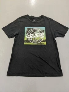 Vans Damen Custom Fit Grafik T-Shirt Oberteil Medium Schwarz Baumwolle - Bild 1 von 4