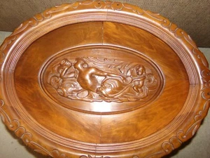 Antique Rare Coffee Table CARVED walnut - Picture 1 of 6