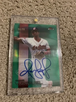 2016 Topps Finest Omar Vizquel Green Refractor Auto Autograph 94/99 Venezuela - Image 1 of 4