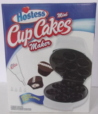 Mini máquina de cupcakes Hostess con bolsa de pastelería y recetas 7 nueva en caja/sellada Foto 1 de 2