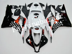 Fit for 2007 2008 CBR600RR Black White Red ABS Plastic Injection Fairing Kit - Foto 1 di 7