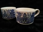 Blue Willow Teacups Or Blue Willow Coffee Cups - 2 Vintage Churchill 
