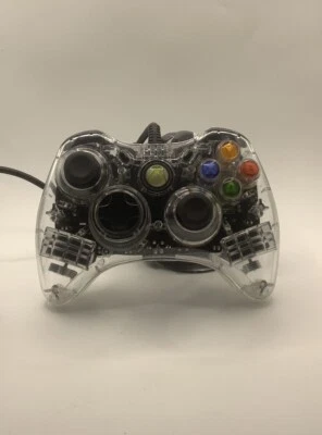 Microsoft Xbox 360 Clear Blue Afterglow Wired Controller Model 3602-na. Untested - Image 1 of 3