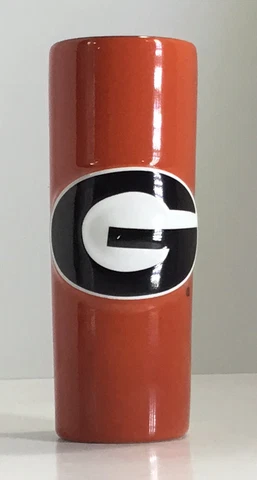 Georgia Bulldogs Shooter Shot Glass 4 1/2” Tall Licensed Ceramic Mascot Cover