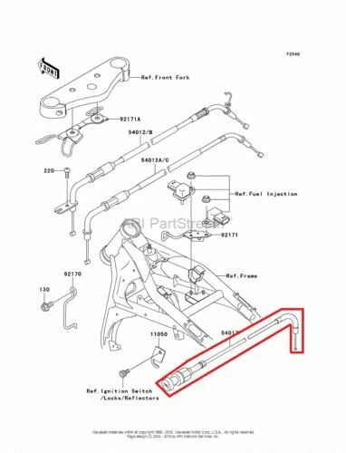 NEW OEM KAWASAKI VULCAN 1500 DRIFTER STARTER CABLE Foto 1 de 1