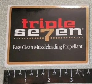 Triple Seven Hodgdon Gun Powder Clean Muzzleloading Propellant Decal Sticker - Picture 1 of 1