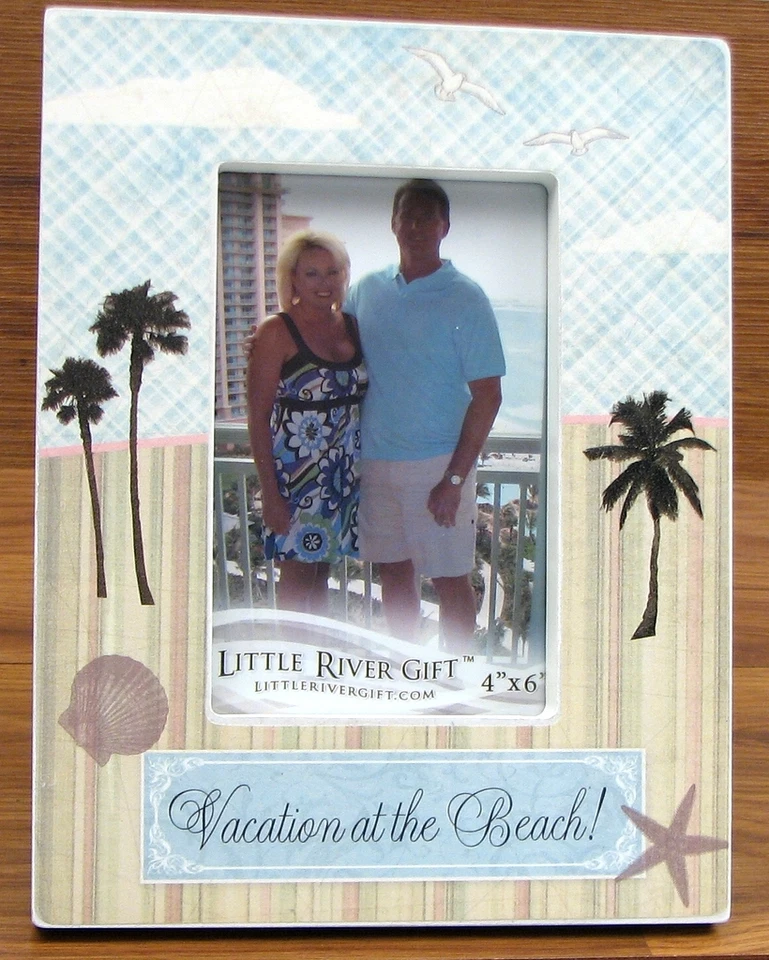 Vacation At The Beach! 4" X 6" Resin Photo Picture Frame - Image 1 of 1