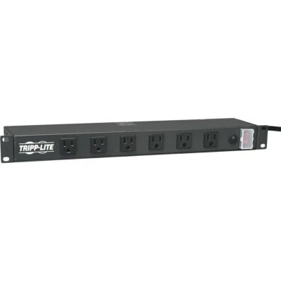 Eaton RS-1215-RA 1U Rack-Mount Power Strip, 120V, 15A, 5-15P, 12 Right-Angle - Image 1 of 2