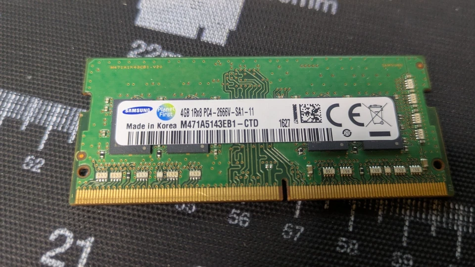 Samsung M471A5143EB1-CTD SAMSUNG 4GB (1X4GB) DDR4-2666 1333MHZ SO-DIMM Ram - Image 1 of 1