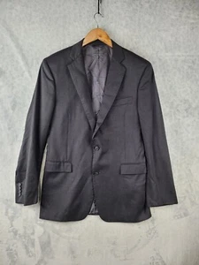 Brooks Brothers Regent Fit Blazer size 40L 1818 Sport Coat Wool Black Estrato - Picture 1 of 19