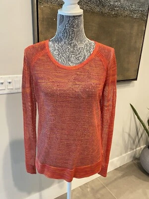 SUÉTER MANGA LARGA PUNTO ABIERTO MUJER TRAPO Y HUESO TALLA PEQUEÑA~ NARANJA QUEMADO  Foto 1 de 4