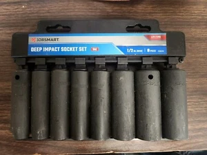 JobSmart 1/2 in. Drive SAE Deep Impact Socket Set, 8 pc. - Bild 1 von 4