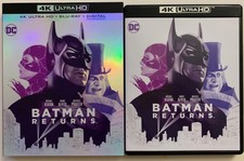 DC BATMAN RETURNS 4K ULTRA HD BLU RAY 2 DISC SET + SLIPCOVER SLEEVE 30TH ANNIVER