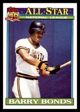 1991 Topps #401 Barry Bonds Pittsburgh Pirates