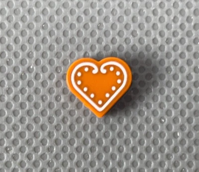 LEGO 1x1 Heart Tile White Cookie Icing Series 23 Minifigure Reindeer Costume x1 - Image 1 of 4