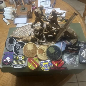 Espada Moneda Call Of Duty Segunda Guerra Mundial Edición Valor y 10 Parches + Más - Imagen 1 de 16