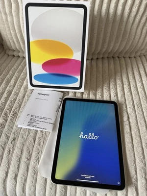 Wie Neu - Apple iPad Generation 10 (2022) Silber 64GB Wifi + Rechnung 03/2024 - Bild 1 von 3
