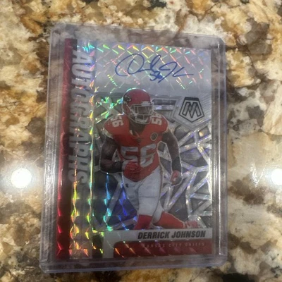 2021 Panini Mosaic - Autographs Mosaic #A-DJ Derrick Johnson (AU) Auto Chiefs - Image 1 of 2