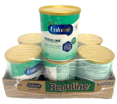Enfamil Reguline Infant Formula Prebiotic Blend 12.4 oz Case of 6, EXP 7/1/26 - Image 1 of 4