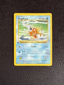 1999 Pokemon Base Set Magikarp 1. Edition Shadowless 35/102 - Bild 1 von 6