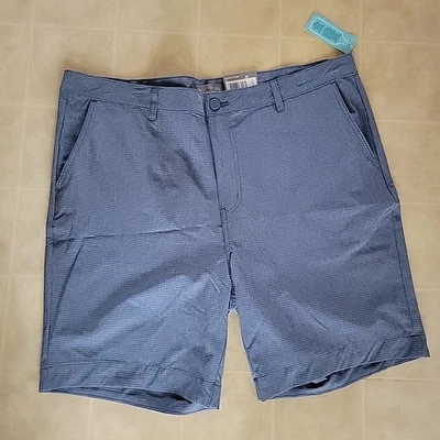 NUEVO CON ETIQUETAS FALLS CREEK Pantalones Cortos de Rendimiento para Hombres Talla 46 Azul Texturizado Perf Secado Rápido Foto 1 de 3