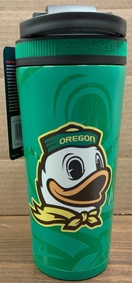 BOTELLA COCTELERA DE HIELO OREGON PATOS MASCOTA 26 oz 4D de acero inoxidable con mango wincraft Foto 1 de 4